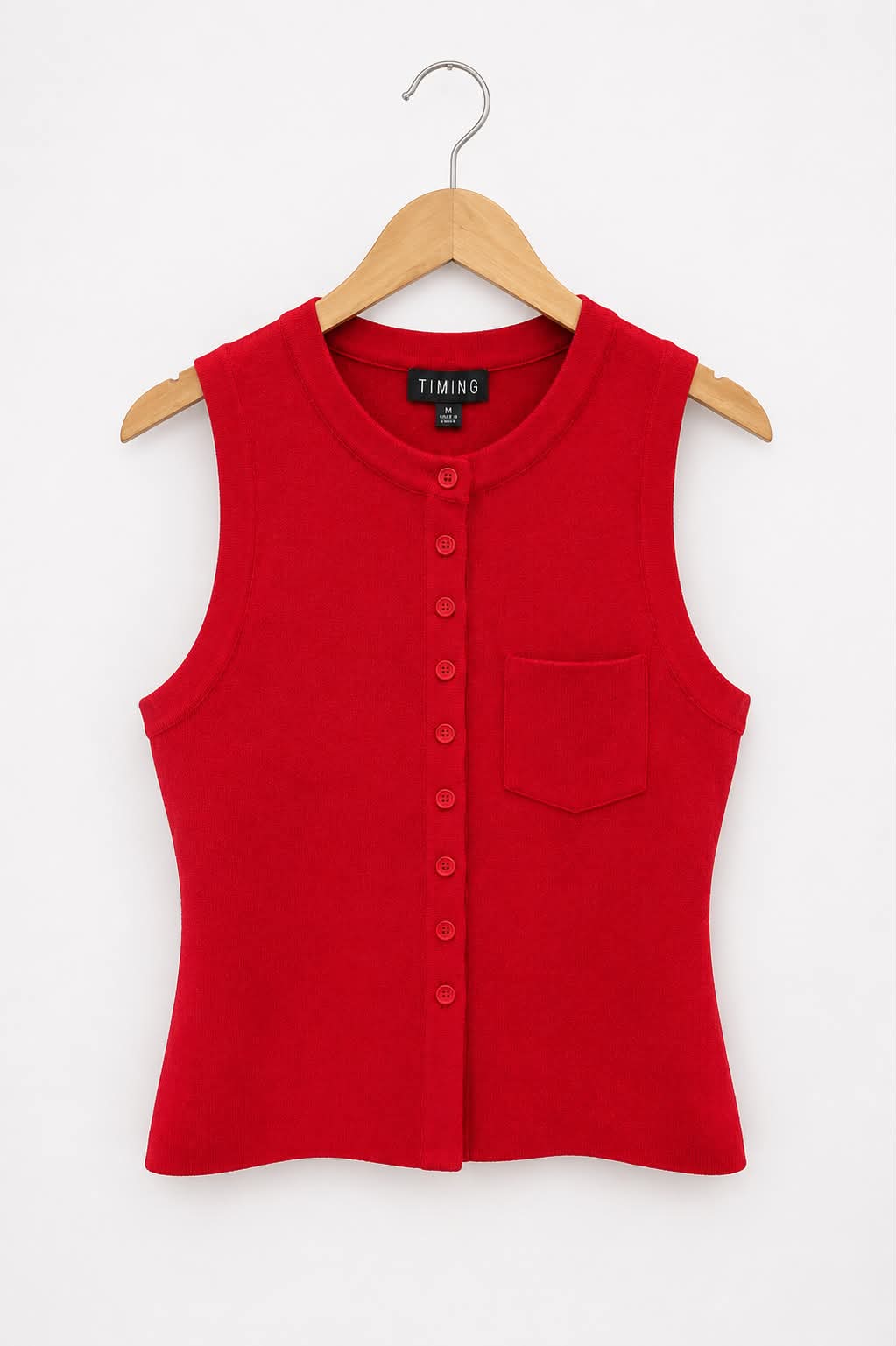 Classic Knit Button-Front Vest