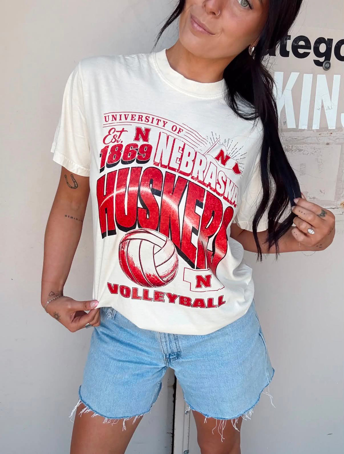 Nebraska Husker Volleyball Tee
