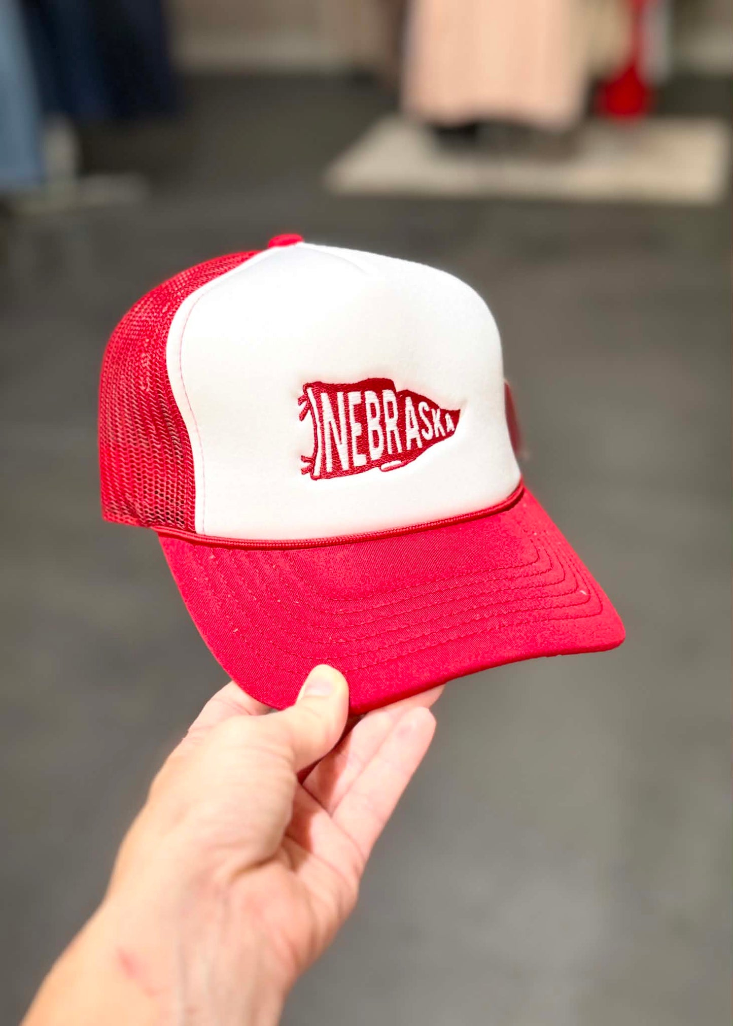 Nebraska Pennant Trucker Hat