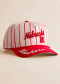 Pinstripe Nebraska Husker Trucker Hat