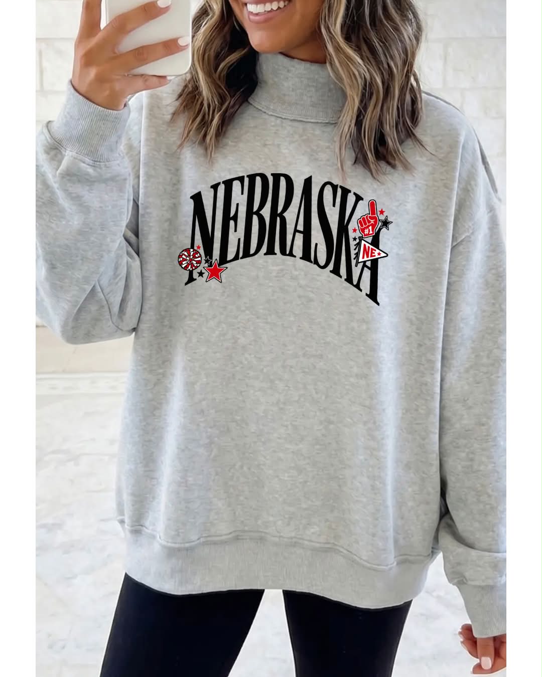 Nebraska Mock Neck Sweater