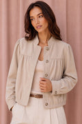 Faux Suede Bomber Jacket