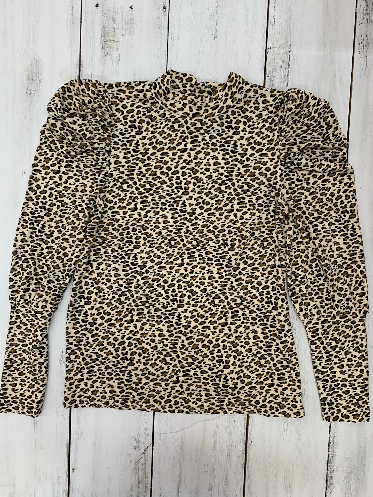 Puff Sleeve Leopard Top