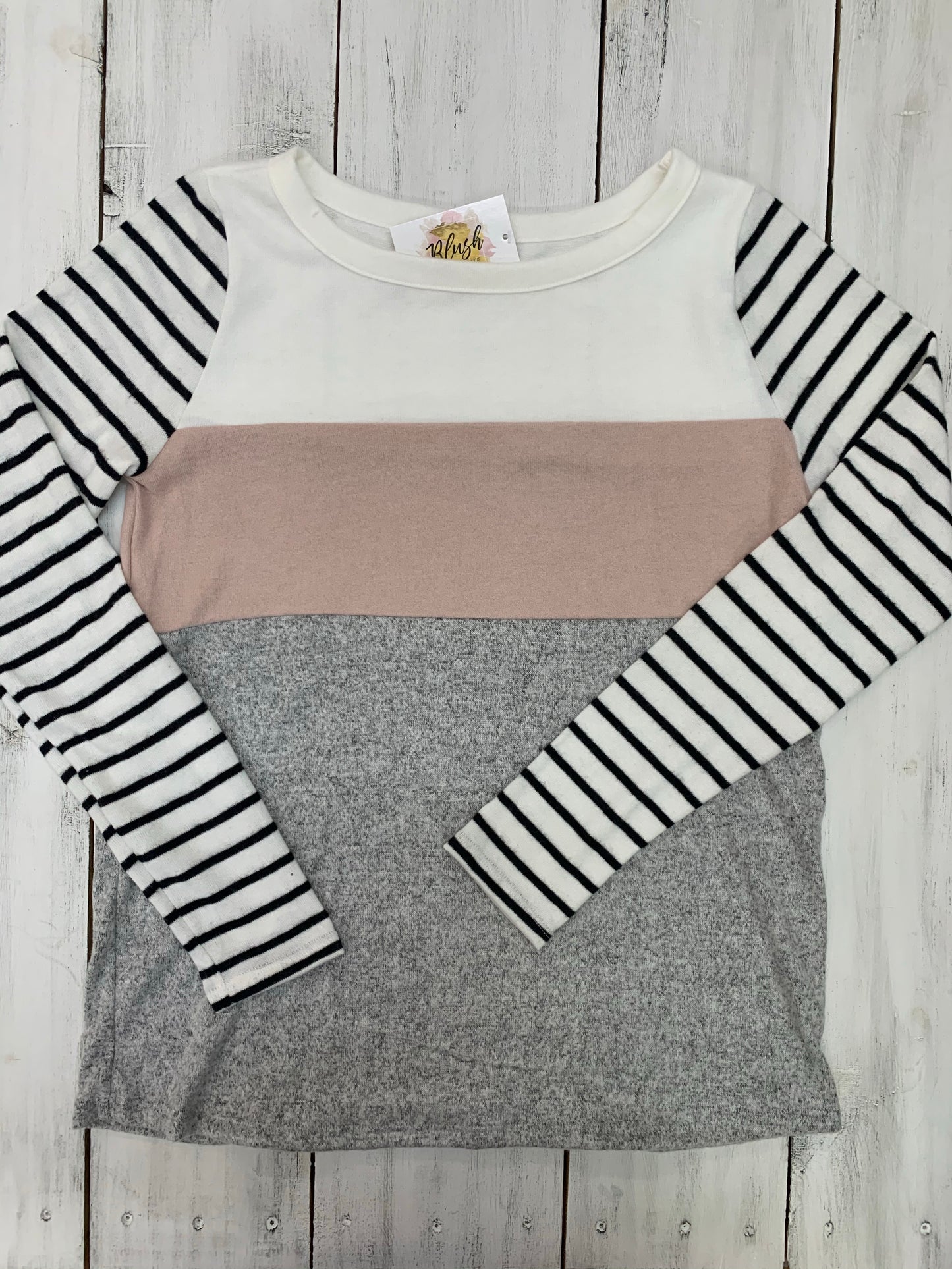 Striped Sleeve Top