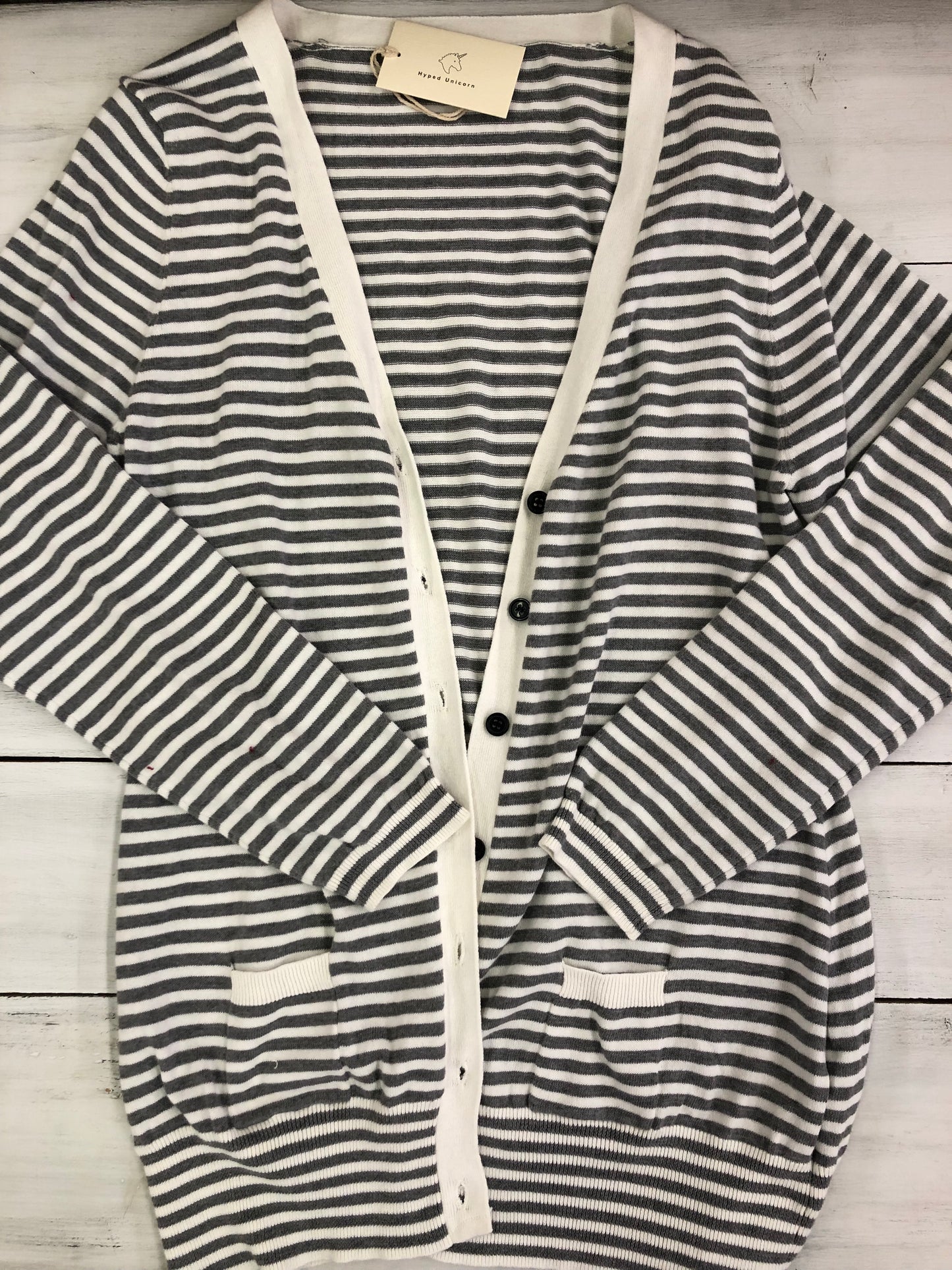 Striped Long Cardigan