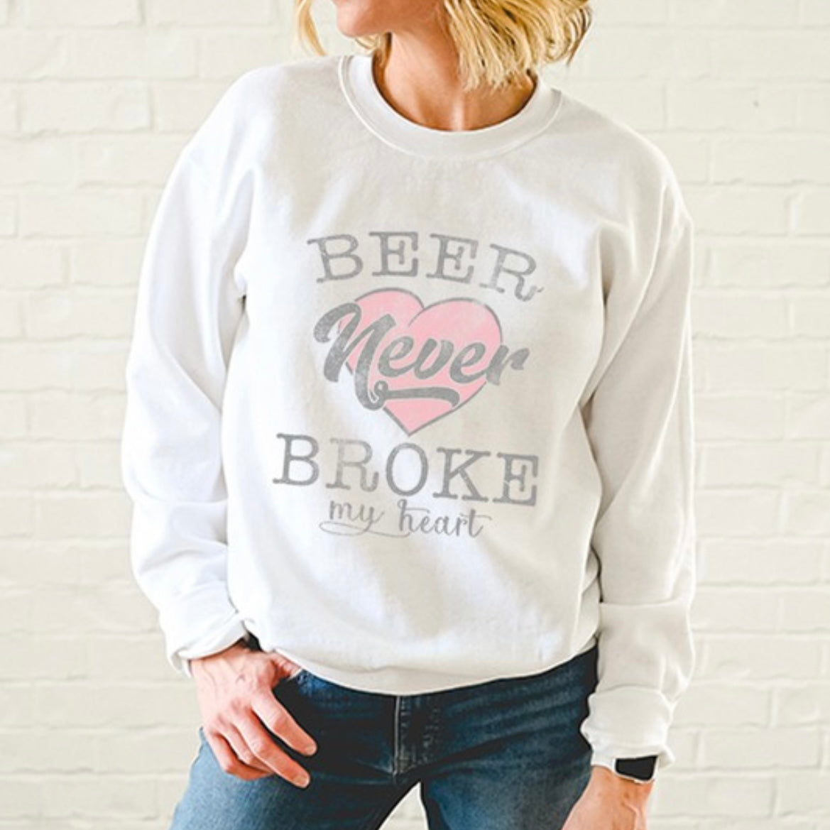 Beer Graphic Sweatshirt