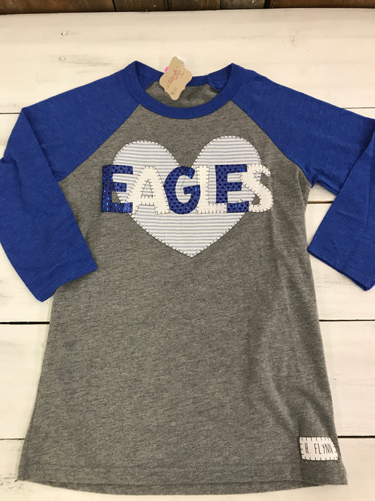 Eagle Baseball Heart Tee